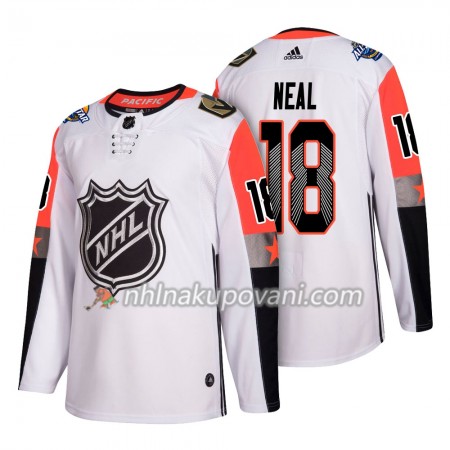 Vegas Golden Knights Dresy James Neal 18 2018 NHL All-Star Pacific Division Adidas Bílá Authentic - Pánské Vegas Golden Knights Dresy James Neal 18 2018 NHL All-Star Pacific Division Adidas Bílá Authentic - Pánské